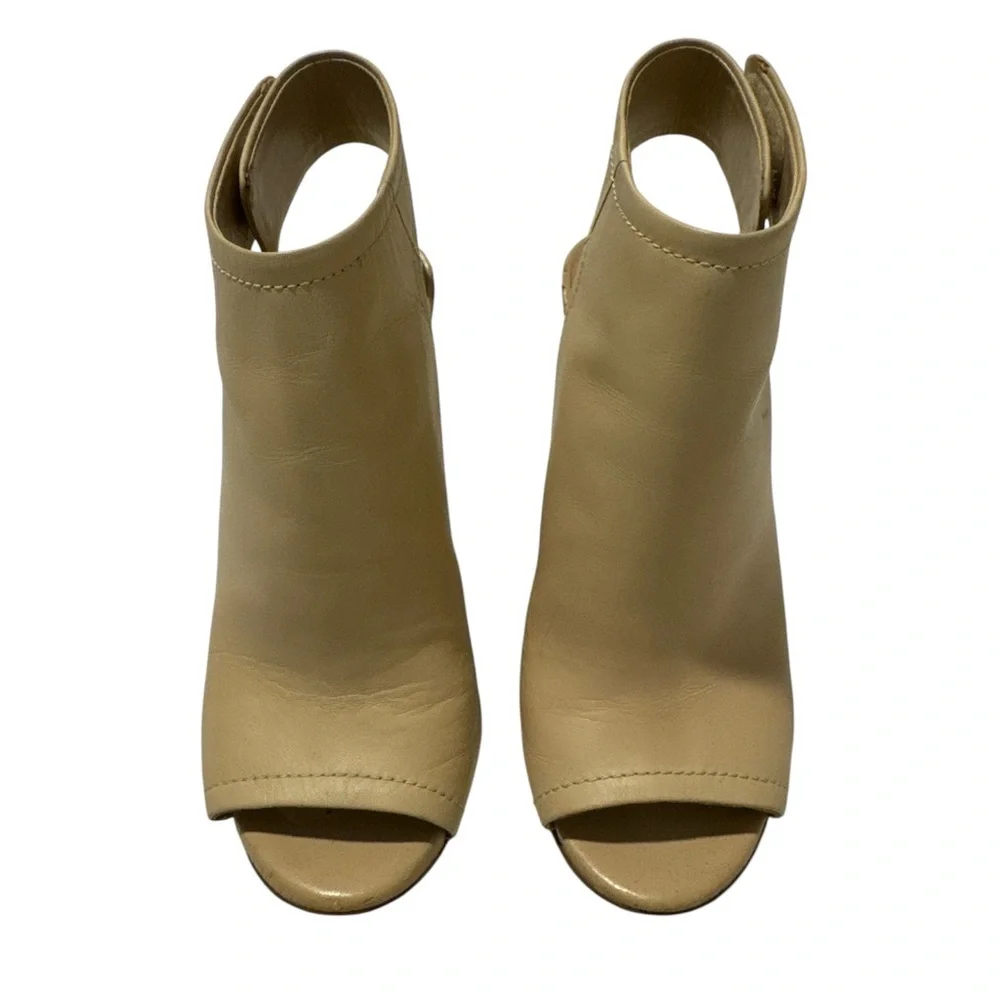 Aldo Cream Peep-Toe Wedges